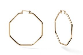 Orecchini Line in bronzo dorato Unoaerre