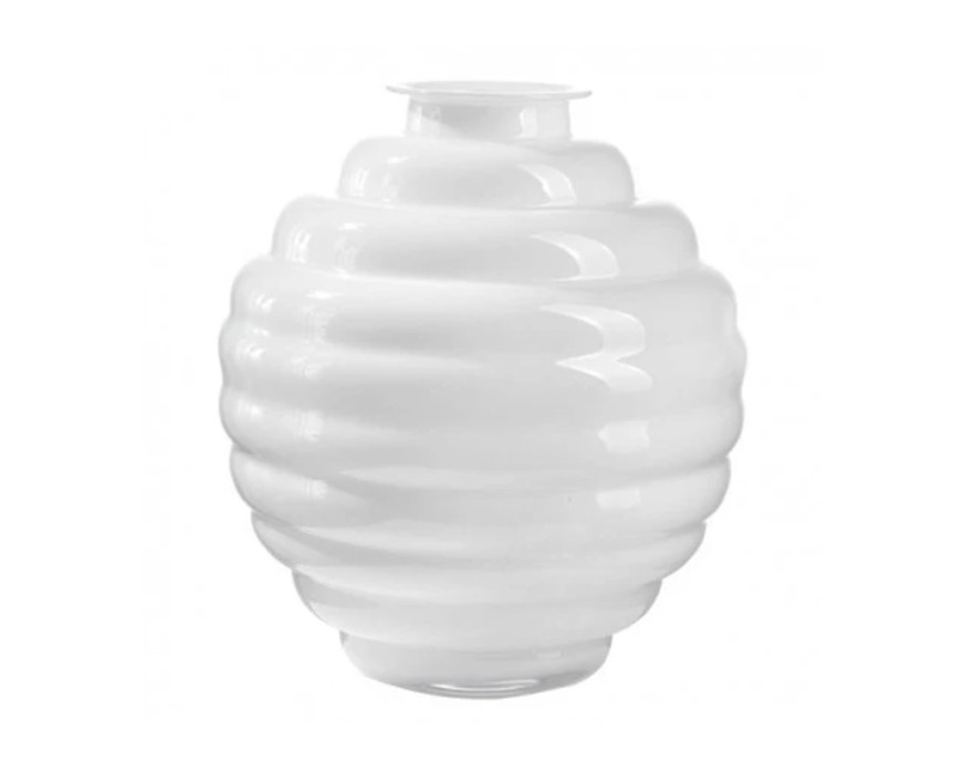 Vaso Anelli opale bianco latte Onlylux