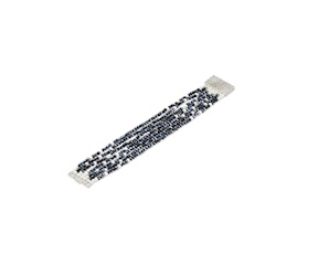 Bracciale ottone con cristalli blu Sovrani