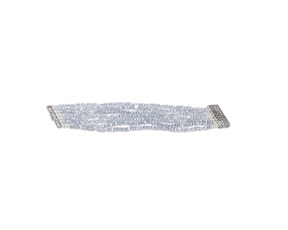 Bracciale ottone con cristalli celeste Sovrani