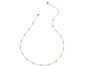 Collana argento con finitura oro e cubic zirconia Sovrani