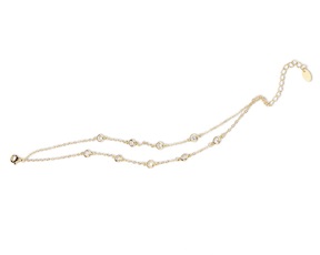 Bracciale argento con finitura oro e cubic zirconia Sovrani