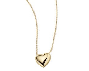 Collana Cuore ottone finitura oro Sovrani