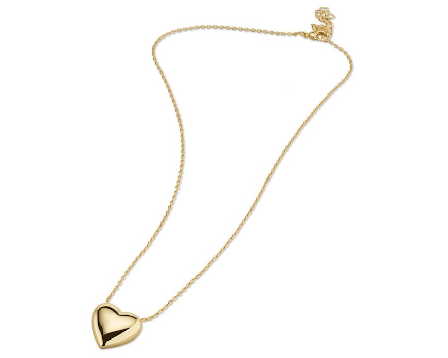 Collana Cuore ottone finitura oro Sovrani