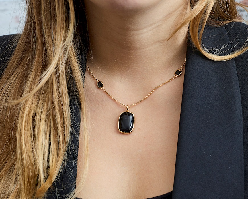 Necklace Yvette brass Sovrani