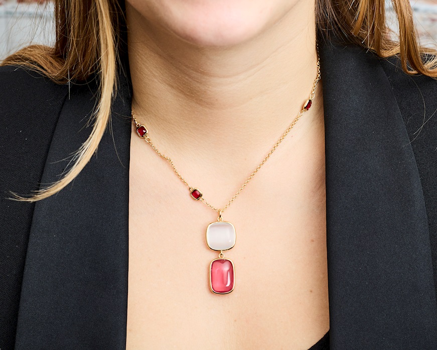 Necklace Lou brass Sovrani