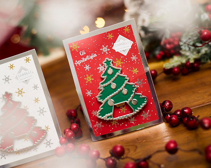 Christmas gift Bottle Opener Christmas Tree green Selezione Zanolli