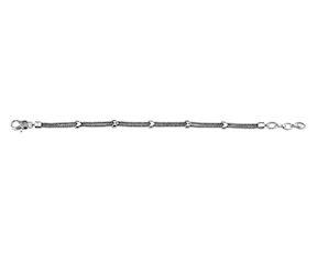 Bracciale uomo argento con intarsi Sovrani