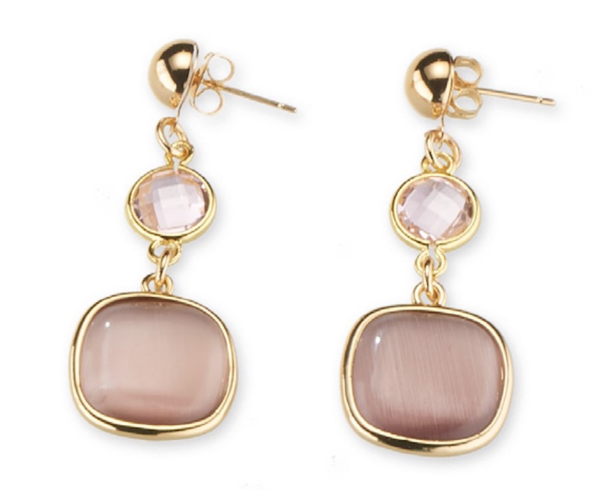 Pendant earrings Simonne brass Sovrani