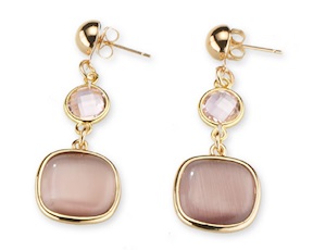 Pendant earrings Simonne brass Sovrani