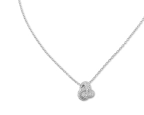 Collana Nodo argento con zirconi Sovrani