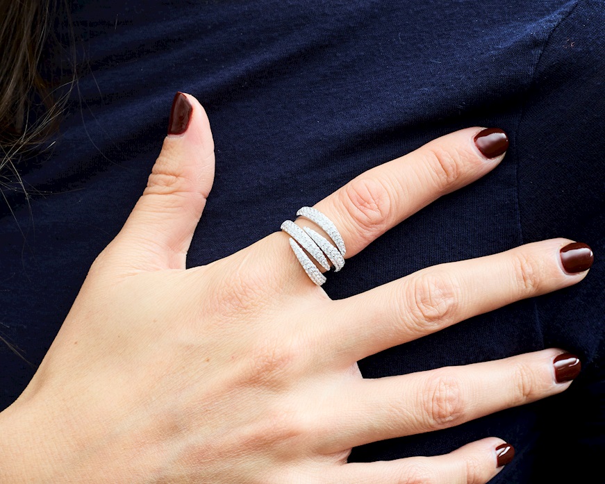 Anello argento con cubic zirconia Sovrani