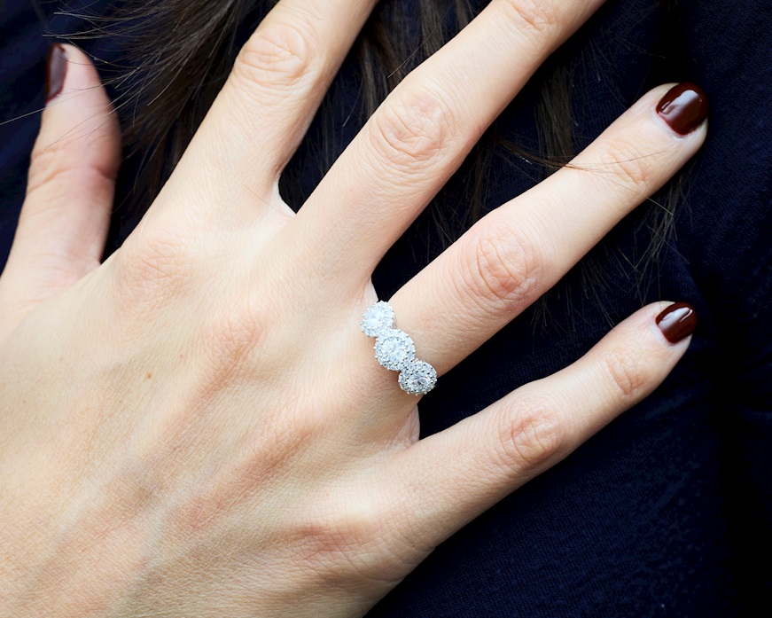 Anello argento con cubic zirconia Sovrani