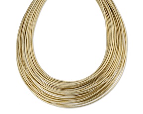 Collana in lurex dorato Sovrani
