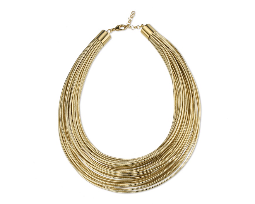 Collana in lurex dorato Sovrani