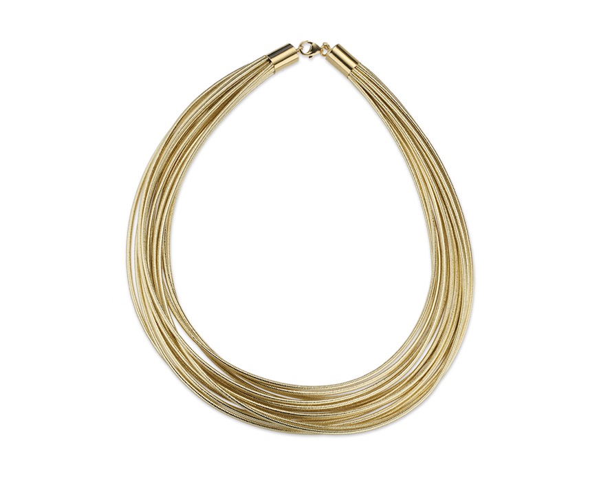 Collana in lurex dorato Sovrani