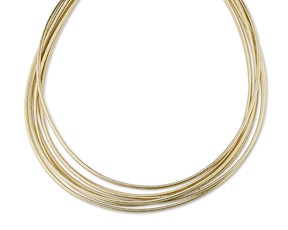 Collana in lurex dorato Sovrani