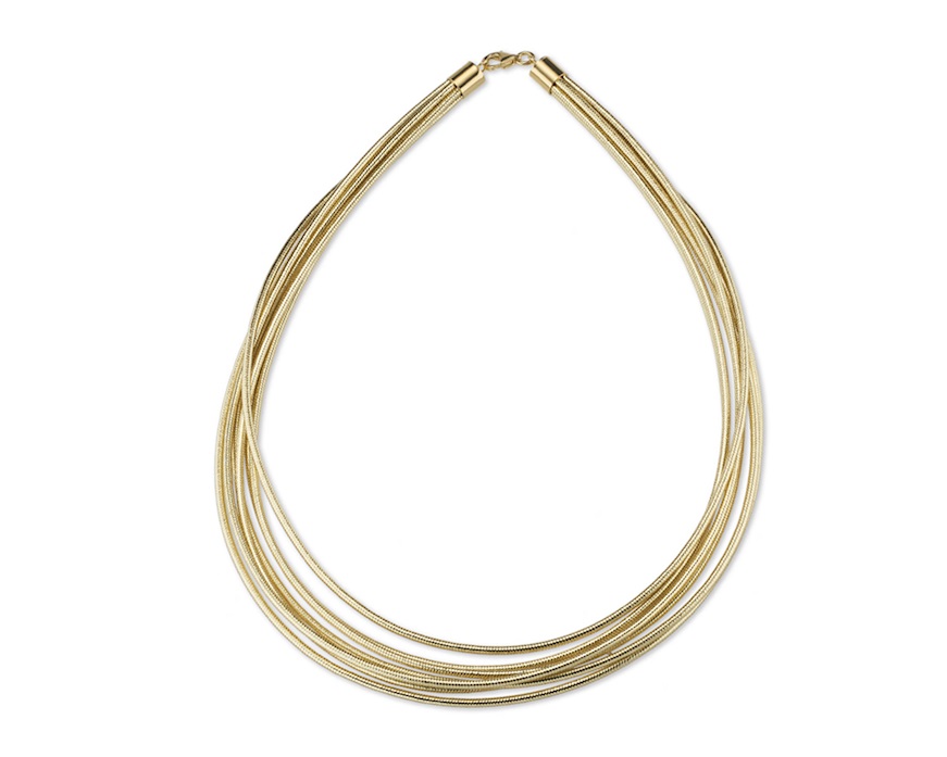 Collana in lurex dorato Sovrani