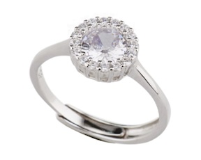 Anello argento con cubic zirconia Sovrani