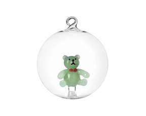 Idea regalo Natale Palla di Natale orsacchiotto verde Ichendorf