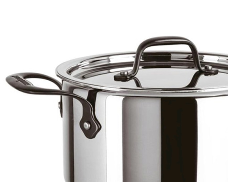 Pentola alta Home Chef acciaio con coperchio Sambonet
