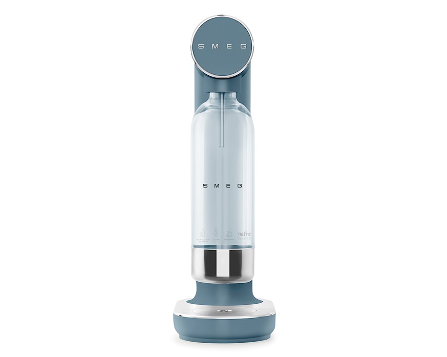 Gasatore d'acqua Blu Tempesta Opaco Smeg