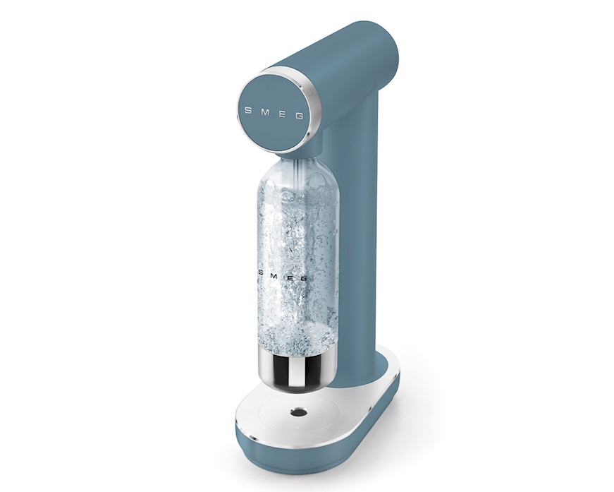 Gasatore d'acqua Blu Tempesta Opaco Smeg