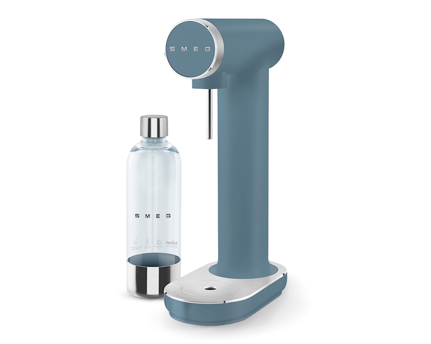 Gasatore d'acqua Blu Tempesta Opaco Smeg