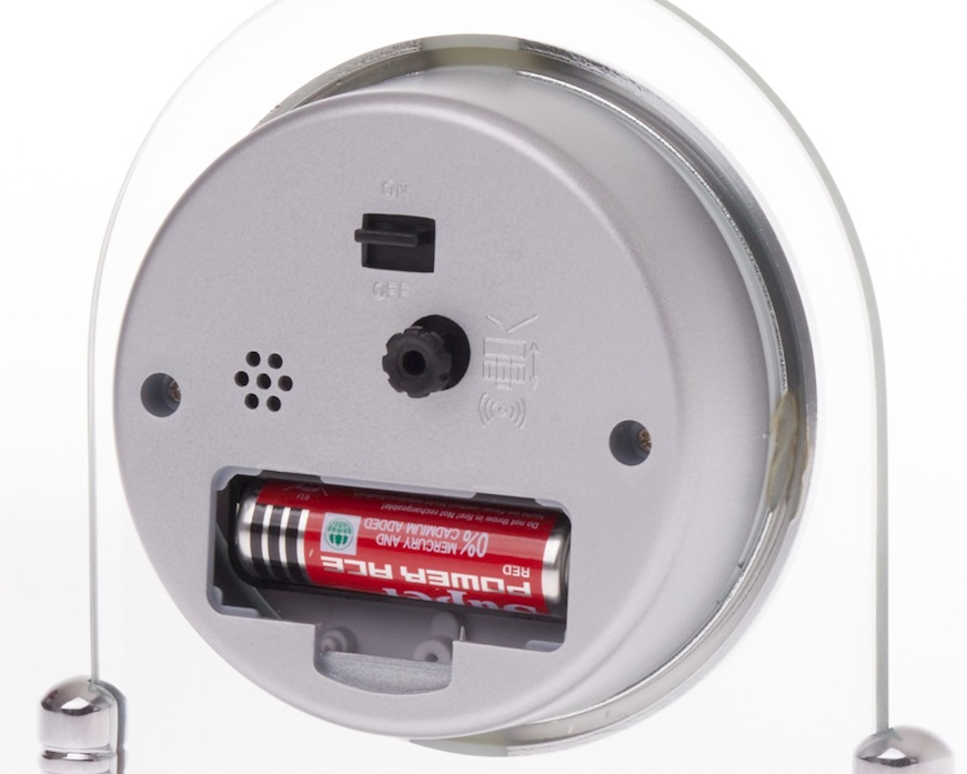 Orologio da tavolo con mondo blu e arco in cristallo Selezione Zanolli