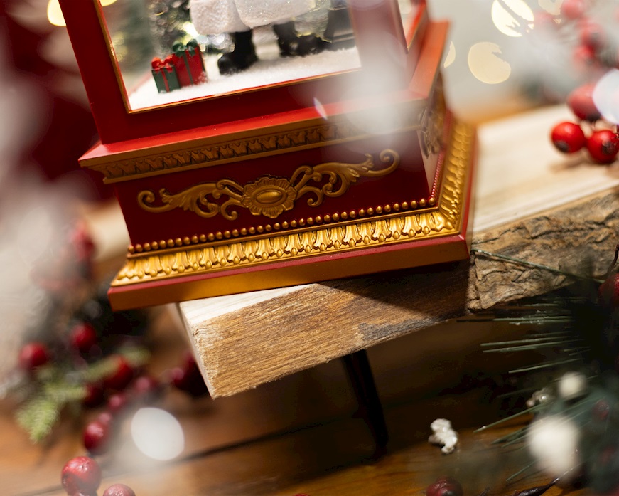 Idea regalo Natale Lanterna Babbo Natale bianca Selezione Zanolli