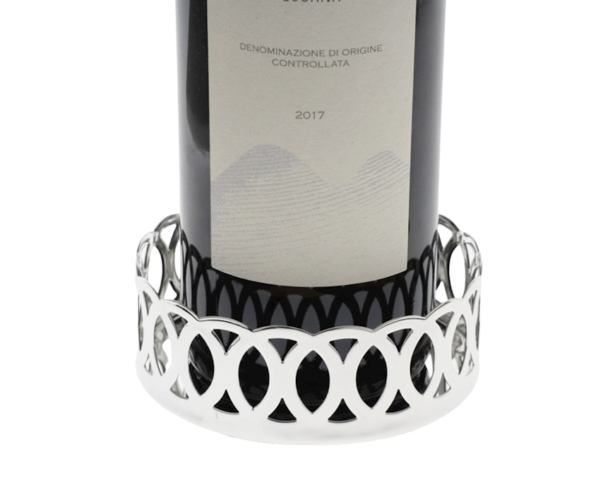 Sottobottiglia Cerchi argento trilaminato Selezione Zanolli