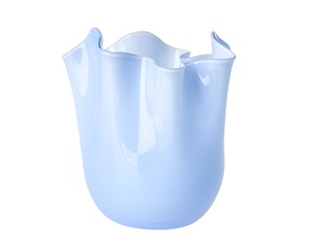 Vaso Fazzoletto vetro di Murano iceberg Venini