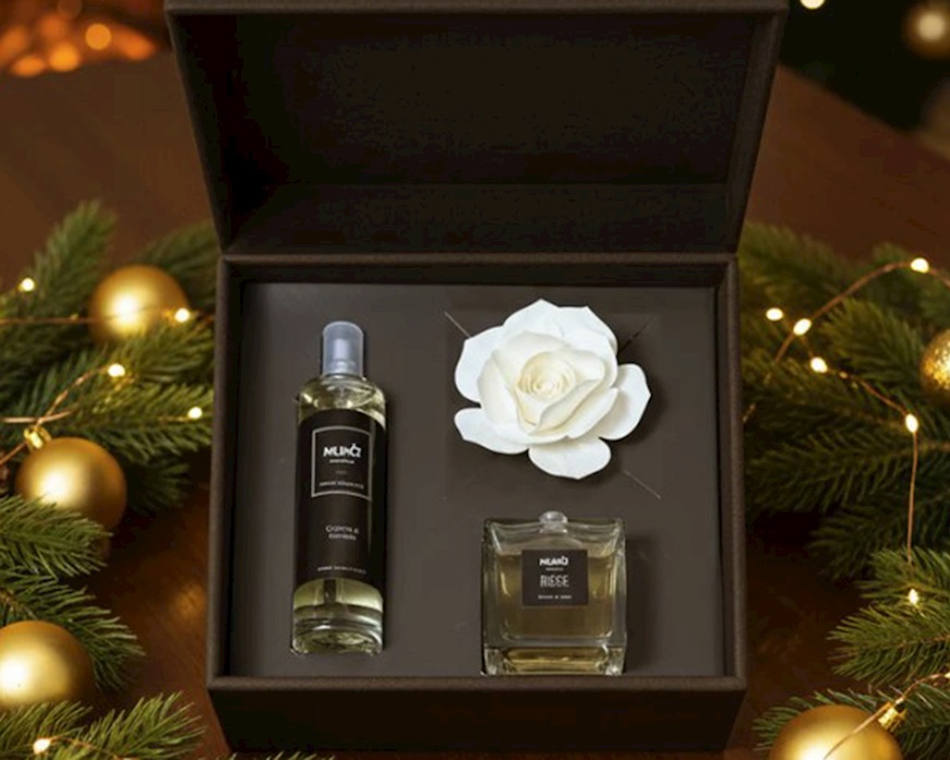 Cofanetto regalo Diffusore Rosa e Spray Acqua e Sale Muhà