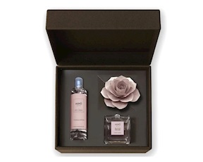 Cofanetto regalo Diffusore Rosa e Spray Ambra Antica Muhà