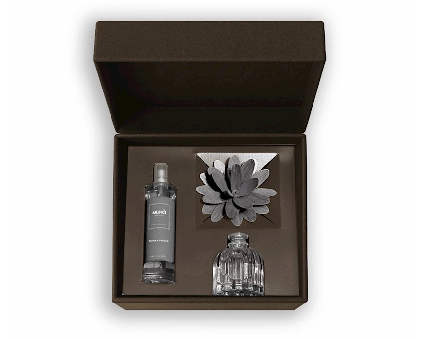 Cofanetto regalo Diffusore Flower e Spray Tonka e Sandalo Muhà