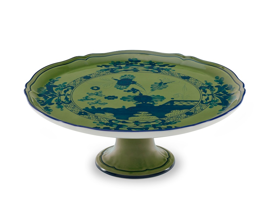 Tortiera Oriente Italiano Malachite porcellana Richard Ginori