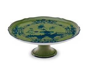 Tortiera Oriente Italiano Malachite porcellana Richard Ginori