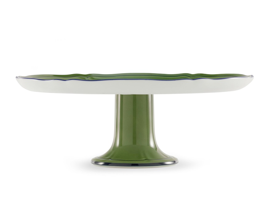 Tortiera Oriente Italiano Malachite porcellana Richard Ginori