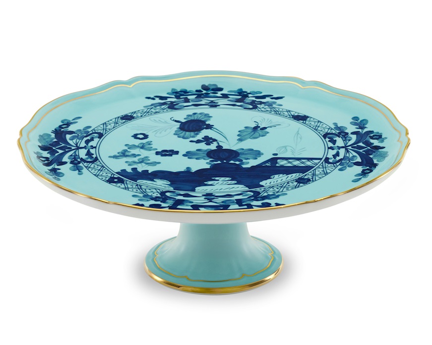 Tortiera Oriente Italiano Iris porcellana Richard Ginori