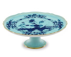 Tortiera Oriente Italiano Iris porcellana Richard Ginori