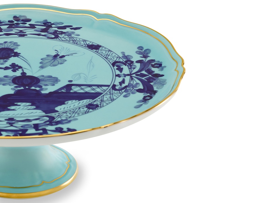 Tortiera Oriente Italiano Iris porcellana Richard Ginori