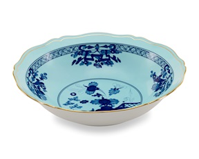 Piatto fondo da portata Oriente Italiano Iris porcellana Richard Ginori