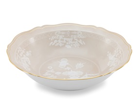 Piatto fondo da portata Oriente Italiano Meringa porcellana Richard Ginori