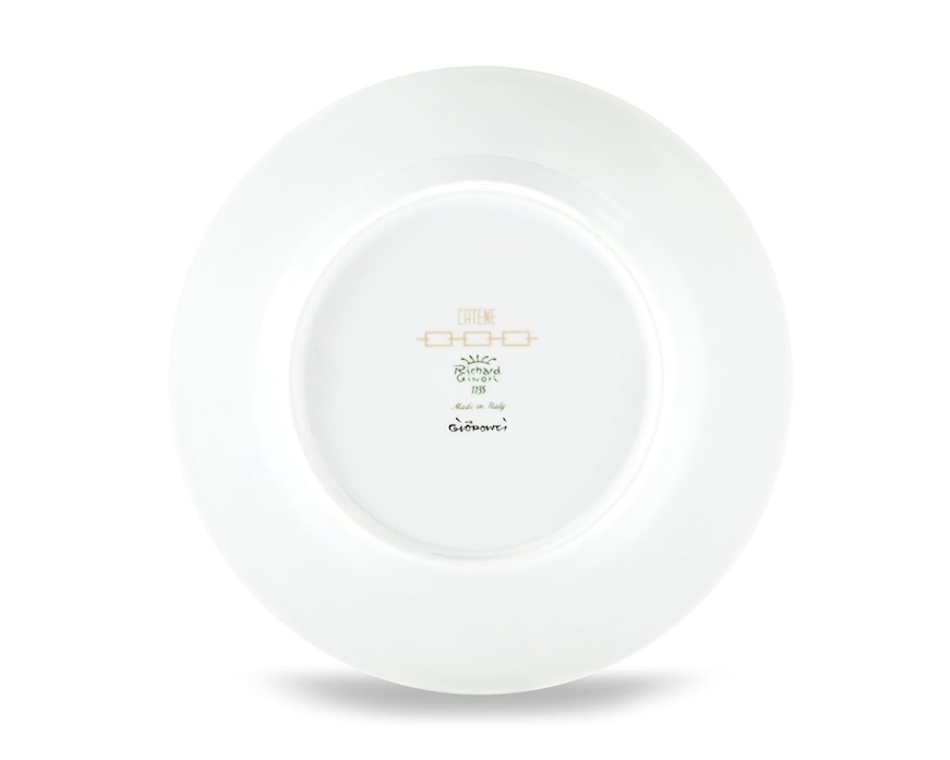 Piatto dessert Catene Cachemire porcellana Richard Ginori