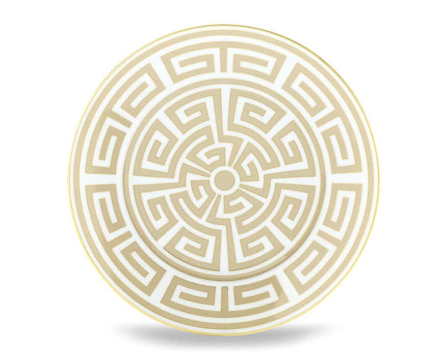 Piatto dessert Labirinto Cachemire porcellana Richard Ginori