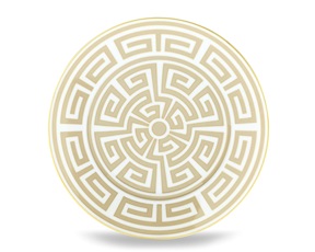 Piatto dessert Labirinto Cachemire porcellana Richard Ginori