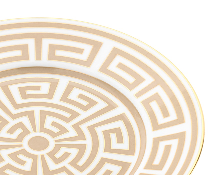 Piatto dessert Labirinto Cachemire porcellana Richard Ginori
