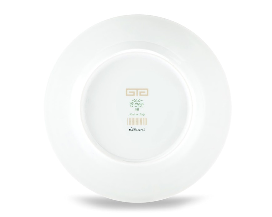 Piatto dessert Labirinto Cachemire porcellana Richard Ginori