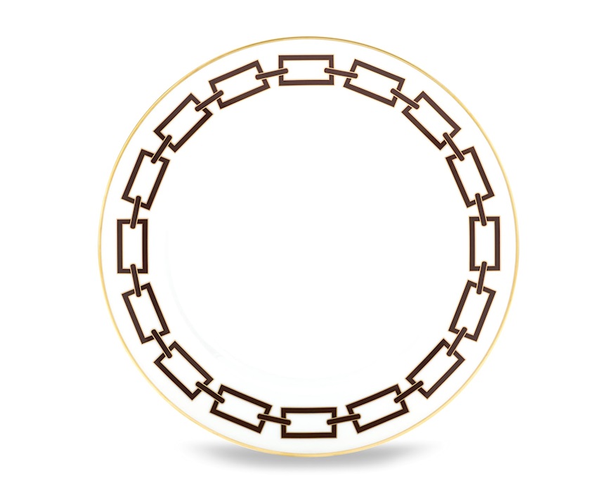 Dinner plate Catene Ebano porcelain Richard Ginori