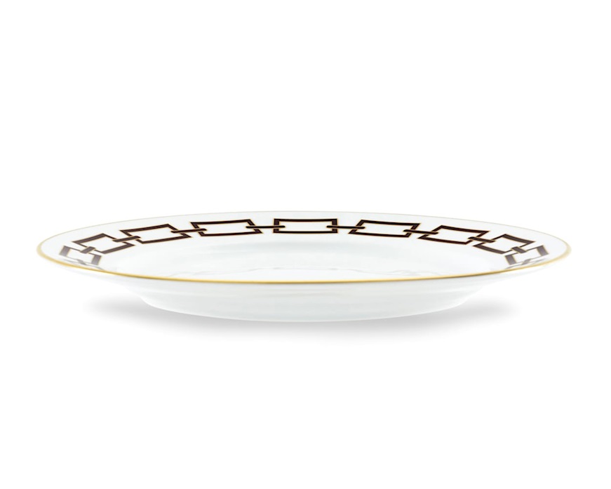 Dinner plate Catene Ebano porcelain Richard Ginori